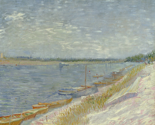 Les Canots Amarres, 1887 - Van Gogh Painting On Canvas